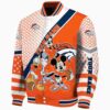 custom denver broncos mickey donald goofy orange white jacket best selling jacketwow