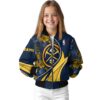 custom denver nuggets floral print blue jacket top rated jacketwow