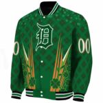 custom detroit tigers shamrock pattern green jacket best selling jacketwow
