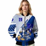 custom duke blue devils mickey donald goofy blue white jacket best selling jacketwow