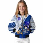 custom duke blue devils mickey donald goofy blue white jacket best selling jacketwow