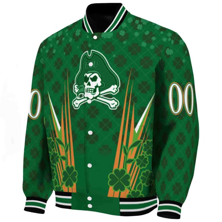custom east carolina pirates shamrock pattern green jacket best selling jacketwow