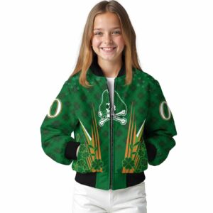 custom east carolina pirates shamrock pattern green jacket top rated jacketwow