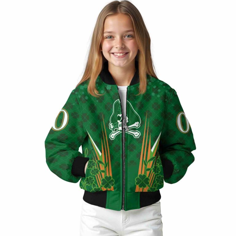 custom east carolina pirates shamrock pattern green jacket top rated jacketwow