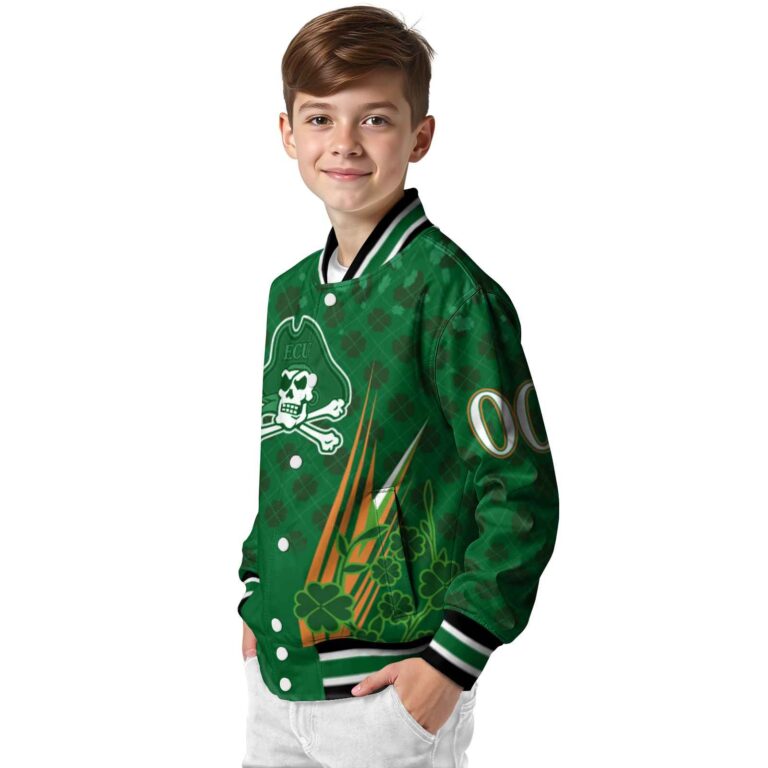 custom east carolina pirates shamrock pattern green jacket trendy jacketwow