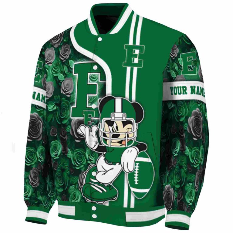 custom eastern michigan eagles rose mickey green jacket best selling jacketwow