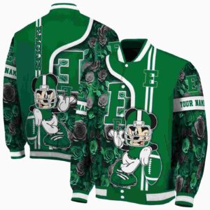 custom eastern michigan eagles rose mickey green jacket fashion forward jacketwow