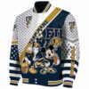 custom fiu panthers mickey donald goofy blue white jacket best selling jacketwow