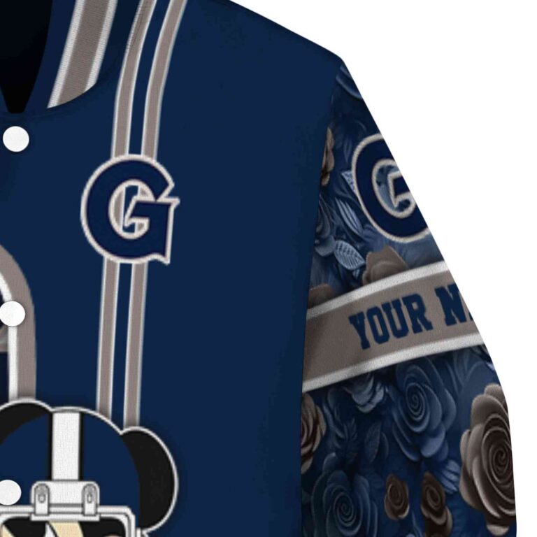custom georgetown hoyas rose mickey blue jacket premium grade jacketwow