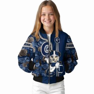 custom georgetown hoyas rose mickey blue jacket top rated jacketwow