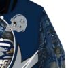 custom georgia southern eagles floral print blue jacket premium grade jacketwow