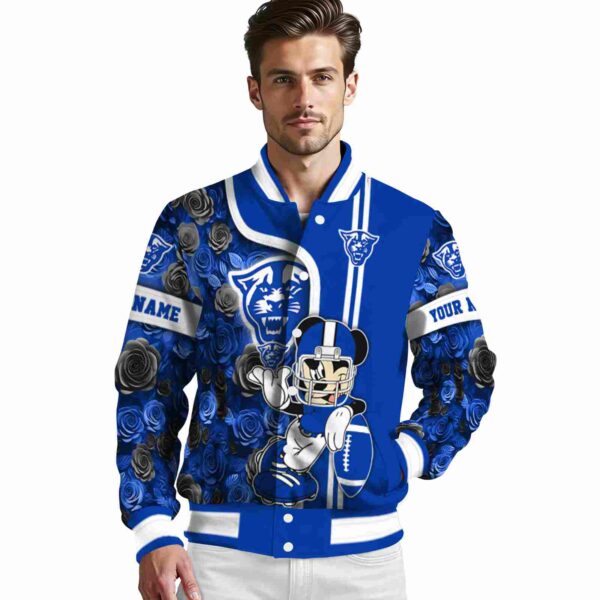 custom georgia state panthers rose mickey blue jacket high quality jacketwow