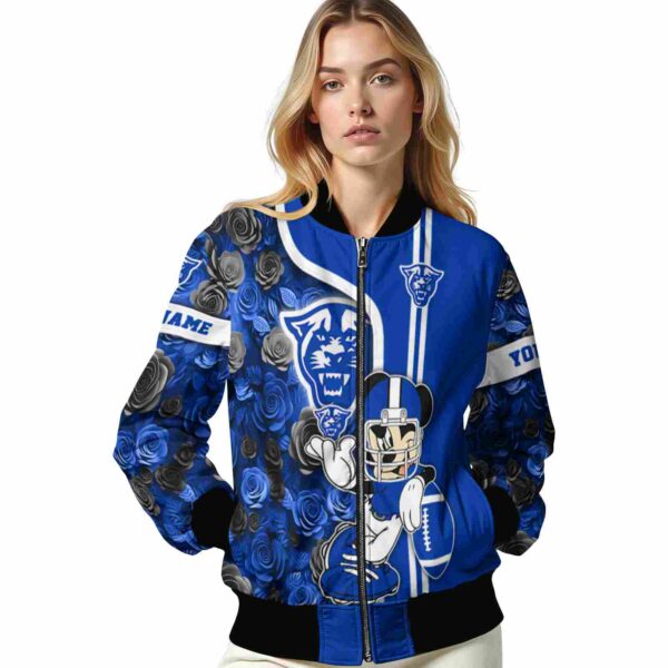 custom georgia state panthers rose mickey blue jacket latest model jacketwow