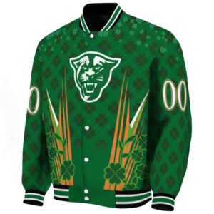 custom georgia state panthers shamrock pattern green jacket best selling jacketwow