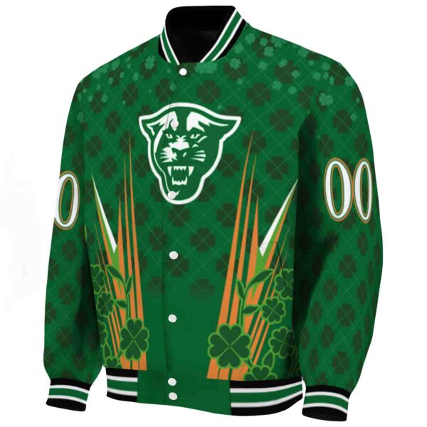 custom georgia state panthers shamrock pattern green jacket best selling jacketwow