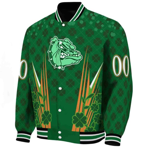 custom gonzaga bulldogs shamrock pattern green jacket best selling jacketwow