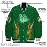 custom gonzaga bulldogs shamrock pattern green jacket best selling jacketwow