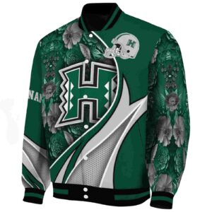 custom hawaii rainbow warriors floral print green jacket best selling jacketwow