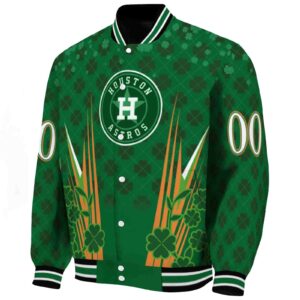 custom houston astros shamrock pattern green jacket best selling jacketwow