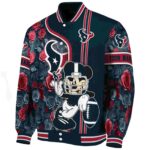 custom houston texans rose mickey blue jacket best selling jacketwow