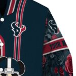 custom houston texans rose mickey blue jacket best selling jacketwow