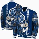 custom indianapolis colts rose mickey blue jacket best selling jacketwow