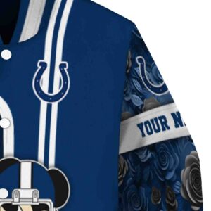 custom indianapolis colts rose mickey blue jacket premium grade jacketwow
