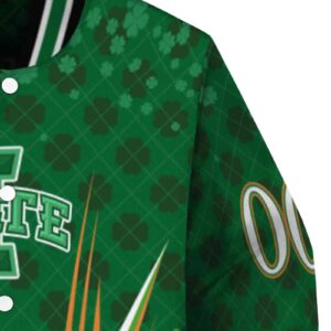 custom iowa state cyclones shamrock pattern green jacket premium grade jacketwow