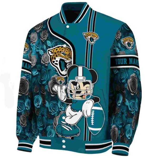 custom jacksonville jaguars rose mickey teal jacket best selling jacketwow