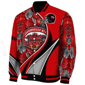 custom jacksonville state gamecocks floral print red jacket best selling jacketwow