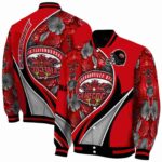 custom jacksonville state gamecocks floral print red jacket best selling jacketwow