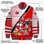 custom jacksonville state gamecocks mickey donald goofy red white jacket best selling jacketwow