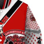 custom jacksonville state gamecocks mickey donald goofy red white jacket best selling jacketwow
