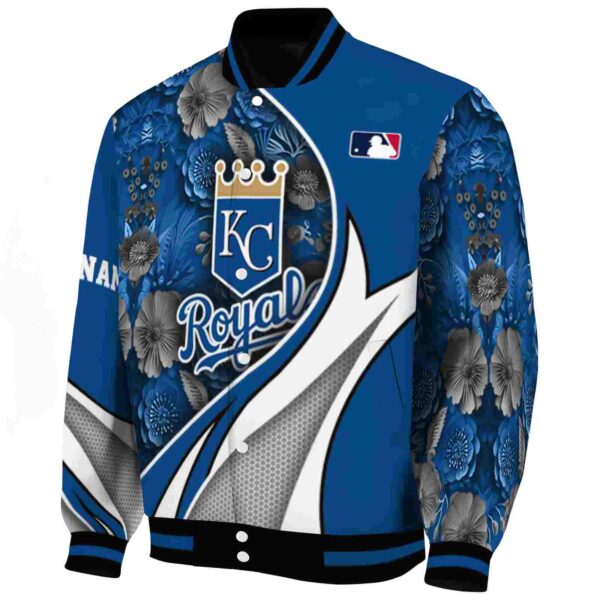 custom kansas city royals floral print royal blue jacket best selling jacketwow