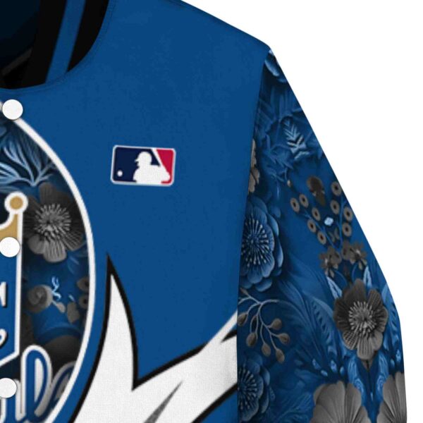custom kansas city royals floral print royal blue jacket premium grade jacketwow