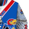 custom kansas jayhawks mickey donald goofy blue white jacket premium grade jacketwow