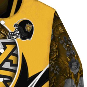 custom kennesaw state owls floral print gold jacket premium grade jacketwow