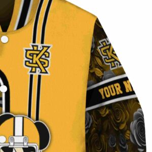 custom kennesaw state owls rose mickey gold jacket premium grade jacketwow