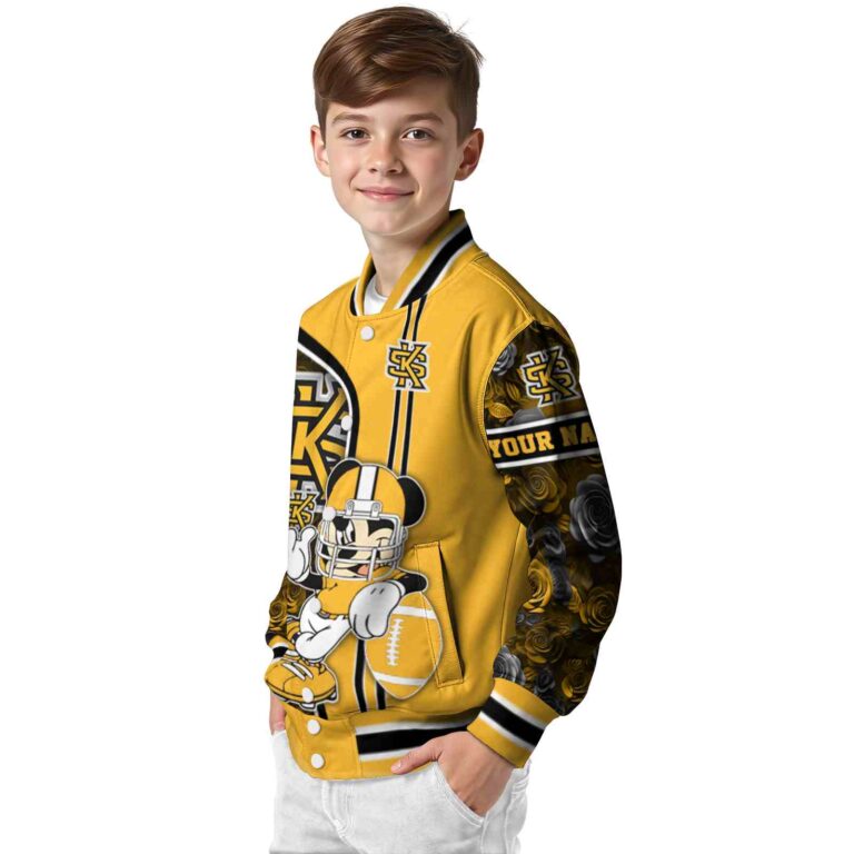 custom kennesaw state owls rose mickey gold jacket trendy jacketwow