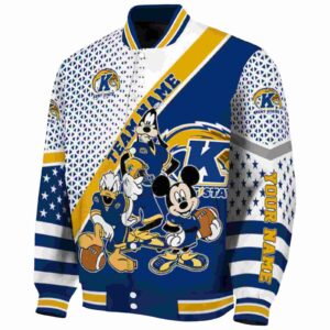 custom kent state golden flashes mickey donald goofy navy blue white jacket best selling jacketwow