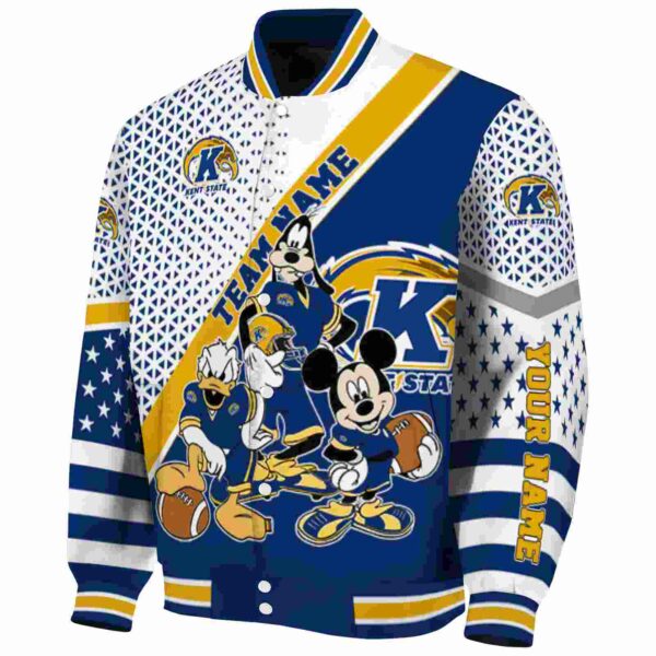 custom kent state golden flashes mickey donald goofy navy blue white jacket best selling jacketwow