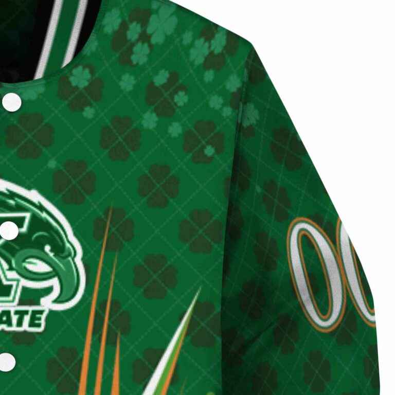 custom kent state golden flashes shamrock pattern green jacket premium grade jacketwow