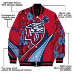 custom liberty flames floral print red jacket best selling jacketwow