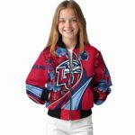 custom liberty flames floral print red jacket best selling jacketwow