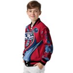custom liberty flames floral print red jacket best selling jacketwow
