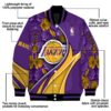 custom los angeles lakers floral print purple jacket new arrival jacketwow