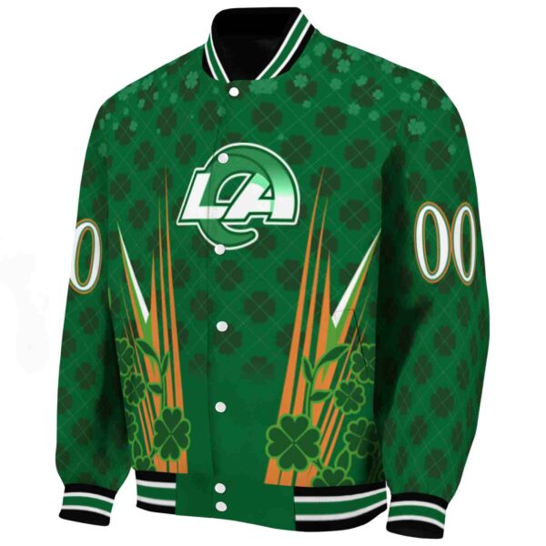 custom los angeles rams shamrock pattern green jacket best selling jacketwow