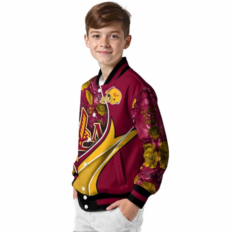custom louisiana monroe warhawks floral print red jacket trendy jacketwow