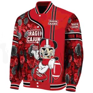 custom louisiana ragin cajuns rose mickey red jacket best selling jacketwow