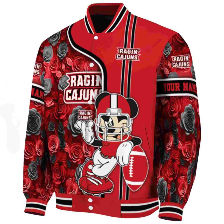 custom louisiana ragin cajuns rose mickey red jacket best selling jacketwow